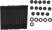 Nutriess Head Stud Kit ar p 201 4302 Cylinder Head Stud for E36 325i 2.5L 6 Cyl M50 S50US S52US with Nuts Bolts Accessories