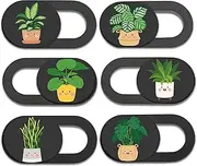 MESMOS Webcam Cover Slide Cute - For Plant Lady - Laptop Camera Cover - Phone Camera Blocker - Webcam Privacy Cover - Fits Most iMac, iPhone, Computer, MacBook Pro, MacBook Air, Surface Pro, Mobile Phones