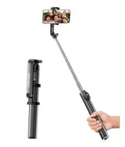 67‘’ Selfie Stick, Extendable Tripod for iPhone with Wireless Remote Control