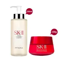 在飛比找momo購物網優惠-【SK-II】青春露330ml+致臻活膚霜100g 直降組