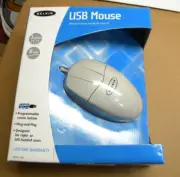 BELKIN USB MOUSE 3 Button 6’Cord Right Left Handed PC CD Software Programmable
