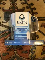 Brita Small 6 Cup Black Denali Water Filter Pitcher with 1 Brita Standard Filter