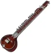 INDIAN PROFESSIONAL ELECTRIC MUSICAL SITAR STRING INSTRUMENT WITH COVER BAG 1
