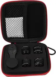 Professional Phone Macro Lens 1 Set Cell Phone Camera Filter Compact Lightweight Macro Lenses for Smartphone Black