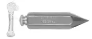 General Tools 790-8 Hexagon Cold Drawn Nickel Plated Steel Plumb Bob 8 oz.