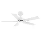 Breezary Charlie 42 in. Integrated LED Indoor White Ceiling Fans w/Light&Remote