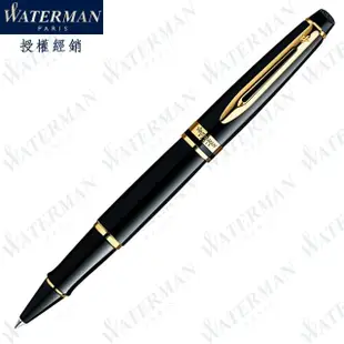 【WATERMAN】新版 權威系列 麗雅黑金夾 鋼珠筆 法國製造(EXPERT系列)