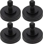 VGOL 4PCS 1/4 Inch Thumb Screws Tripod Screws Camera Quick Release L Bracket for Tripods Recorders Camcorders Cameras