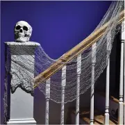Halloween Creepy Cloth Party Decoration, Gray, 60" x 30", 1 Pc