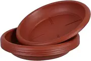 Kisangel Decorative Flower Pot Base 5pcs Plastic Pot Stand for Small Plants Drainage Tray for Ceramic Containers