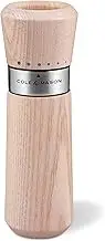 Cole & Mason H331905 Lyndhurst Nordic White Pepper Mill | Gourmet Precision+ | Stained Ash/Stainless Steel | 185mm | Single | Includes 1 x Pepper Grinder | Lifetime Mechanism Guarantee