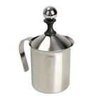 Milk Creamer Frother Baby Hand Held Manual Pitcher Stainless Steel Foam