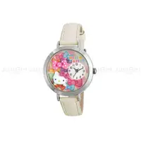 在飛比找樂天市場購物網優惠-HELLO KITTY 手錶 指針式 緞帶蝴蝶結 立體雕花 