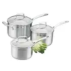 Scanpan Impact 3 Piece Saucepan Set | 16cm/18cm/20cm