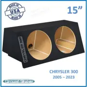 15" Dual Sealed 2005-2023 Chrysler 300 Sub Box Subwoofer Enclosure Ground shaker