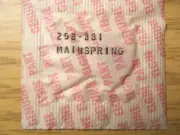 ELGIN 881 Watch PART #258 - MAINSPRING - Genuine Factory Sealed Replacement