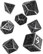 Q Workshop - Dwarven Metal & Black Dice Set 7