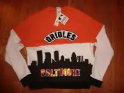 VICTORIAS SECRET PINK "PINK" BLING BLING MLB BALTIMORE ORIOLES SWEATSHIRT NWT