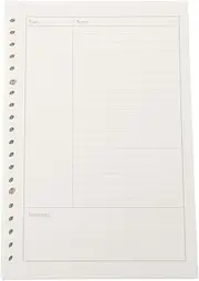 GANAZONO 150 Pcs A5 Refill Paper for Notebook Loose-leaf Paper Refill Ideal for Planning Writing and Note-taking