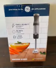 GE Immersion Hand Blender, 500 Watt High-Performance, Blender, NEW