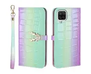 For Samsung Galaxy A12 Cover Wallet - Green