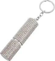 Mini Spray Bottle with Keychain Mini Empty Refillable Perfume Rhinestone Spray Bottle Essential Oil Cosmetic Container