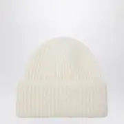 [Soft Goat] White cashmere beanie One size White