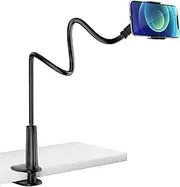 Mobile Phone Flexible 360° Clip Mount Stand Holder Bed Desktop Bracket Clamp