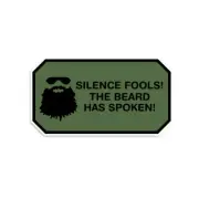 Silence Fools Beard Sticker