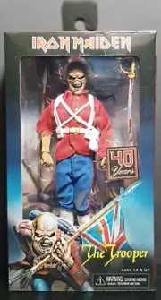 NECA IRON MAIDEN THE TROOPER 40TH ANNIVERSARY EDDIE 8'' CLOTHED ACTION FIGURE