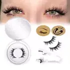Reusable Magnetic Eyelashes Natural Fake False Lashes Set Kit w/ Applicator AU