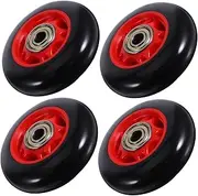 Happyyami 4pcs Roller Wheel Universal Wheel Swing Gate Roller Abdominal Roller Running Device Roller Gym Roller Accessory Exercise Pulley Sliding Gate Roller Gym Pulley Wheel Bye Black