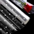 Star Clear Cellophane Wrap Large Roll and Pull Bows Packaging Sets, 84cm X 20m