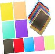 LIFKICH 9pcs Flash Color Film Set Correction Gel Light Filters Transparent Color Gel Covers Filters for Flash Film Light Photo Photography PVC