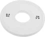 FOYTOKI Dumbbell Accessory Barbell Fractional Weight Plates Home Gym Equipment Fitness Bumper Plates Weight Plates for Strength Training Weights Holder for Home Gym White Full Glue