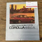 1986 TOYOTA COROLLA CS CSX SECA HATCH AUSTRALIA BROCHURE