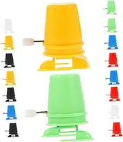 WOONEKY Easter Clockwork Toy 18pcs Dancing Robot Toy Mechanism Wind-up Robot Parts for Clay Craft