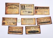 8-Halloween-Apothecary-Witch-Potion-Party-Linen Cardstock-Labels-Stickers