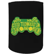 Alcohol Stubby Holder - Why Waste Good Tech - Funny Novelty Birthday Gift Joke Beer Can Bottle