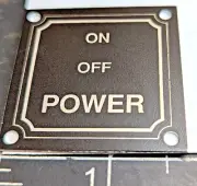 (10) M88 Recovery Vehicle Toggle Switch Plate “Power-On-Off” [B2B4]