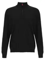 [Kiton] Kiton-Half-Zip Sweater Maglioni Nero-Uomo XXL
