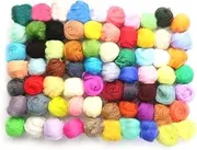 [HOODANCOS] Colors Merino Wool Tops Vibrant DIY Felting Supplies for Needle Wet Felting Soft Fluffy Wool for Crafting Sewing and Creative Projects
