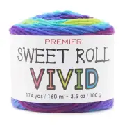 Premier Sweet Roll Vivid Yarn-Tetra (Pack of 3 Skein)