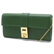 Ferragamo Chain Wallet Bag Ladies Gancini Forest Green 220668 FOREST GREEN 07751