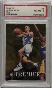 1994 Upper Deck SP Jason Kidd FOIL Rookie RC PSA 8