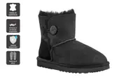UGG Outback Premium Australian Sheepskin Short Button Boot with Double Face Sheepskin