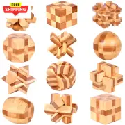 Wooden Puzzle Games Brain Teasers Toy 3D Puzzles for Teens and Adults Logic Puzz