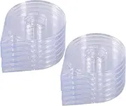 12Pcs Empty Nail Art Striping Tape Line Case Tools Sticker Box Holder Nail Art Tape Roller Dispenser for Easy Use DIY Sticker Nail Design Manicure Tool, Clear