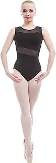 [Dance Favourite] Open Back O Shape Black Ballet Leotards A1B014