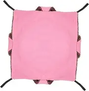 FONDOTIN Double Plush Hammock Hammock Hamster Bed Pet Hanging Bed Pink Polar Fleece